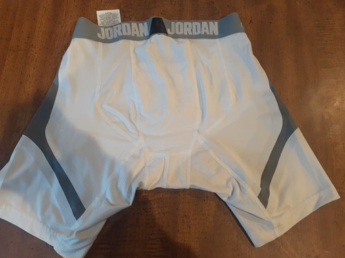 Michael Jordan Training Dri-Fit Boy Compression Shorts Size L White Air Jordan - Picture 5 of 7