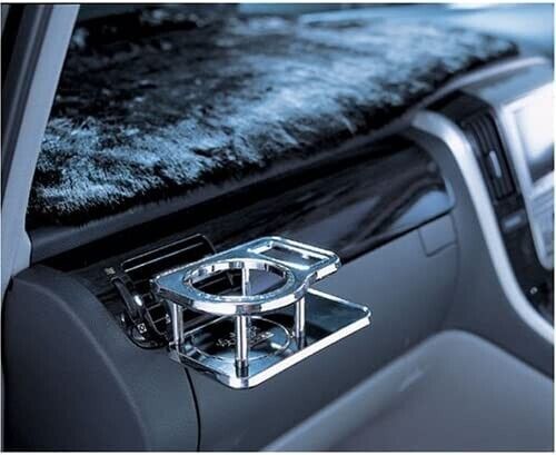 Car drink holder table Carmate NZ629 JDM VIP Style Luxury Car Auto Black japan - Bild 3 von 5