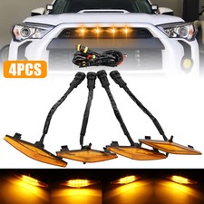 Per Toyota 4Runner TRD PRO 2014-2024 Raptor Style Ambra Griglia Luci LED Kit 4pz