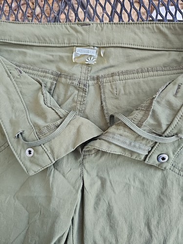 Athleta Cargohose Damen 12P grün Stretch Reise Wandern - Bild 3 von 8