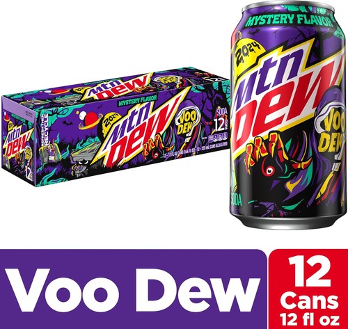 ENVÍO GRATUITO - MOUNTAIN DEW VOO DEW PAQUETE DE 12 LATAS Soda Pop Vew Doo 2024 - Imagen 2 de 3