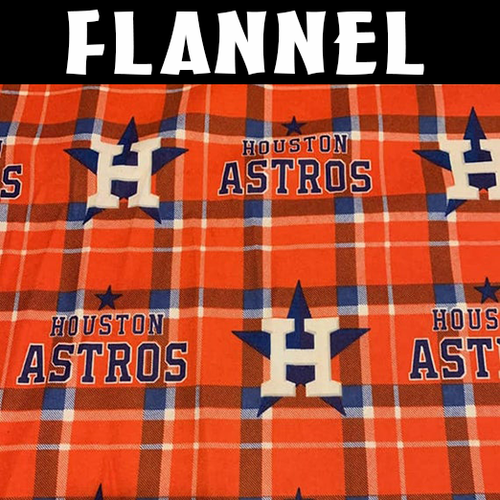 MLB Houston Astros 60075-B Flannel Fabric by the Yard - Picture 1 of 2