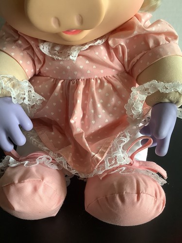 Vintage Miss Piggy 1989 Jim Hensons Muppet Babies Huggable Doll Rare Vinyl Face - Picture 7 of 15