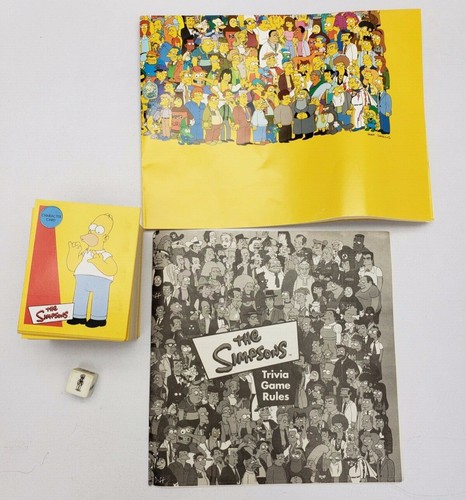 The Simpsons Trivia Game 2000 Collectible Tin  Complete with poster - Picture 4 of 5