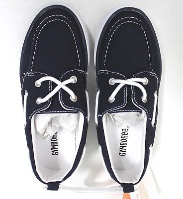 Gymboree Boys/' Navy Canvas Slip-On Boat Shoes Size 1 no box