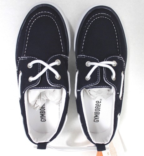Zapatos de barco sin cordones de lona azul marino Gymboree para niños talla 1 sin caja - Imagen 2 de 5