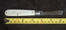 VINTAGE SCHRADE WALDEN USA 176 FLORIST PRUNING KNIFE USED "SAY IT WITH FLOWERS"