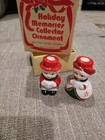 Holiday Memories Collector Olde Time Caroler Candle Holders Vintage