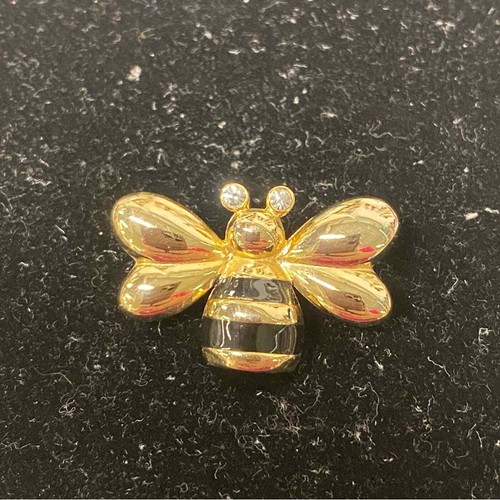 Vintage Bumblebee Honey Bee Pin Brooch Whimsical Insect Jewelry 1” - Picture 6 of 6