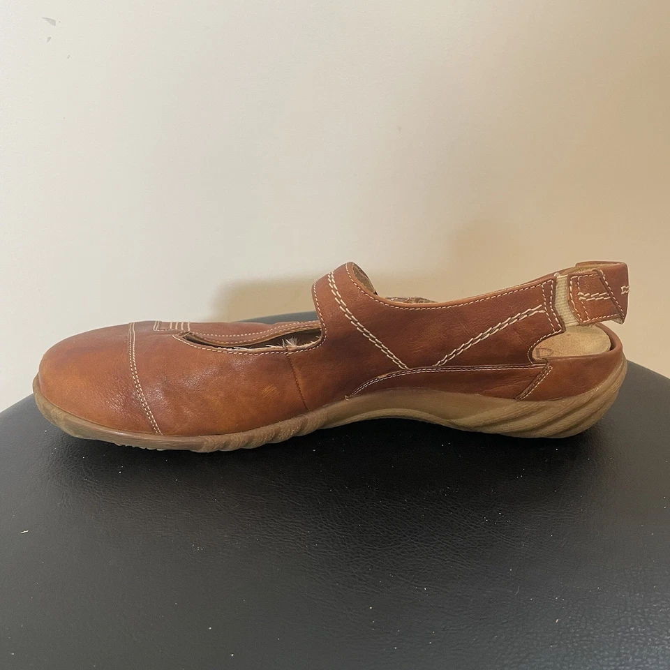 Zapato Durea Holandés Cuero Mary Jane Mule Slide Marrón Mujer Talla 5 1/2 Reino Unido Foto 2 de 4