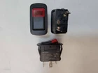 260B-4BBRN12 SIGMA SWITCHES REPLACEMENT WITH SPST BLACK BODY ON OFF RED LIGHTED