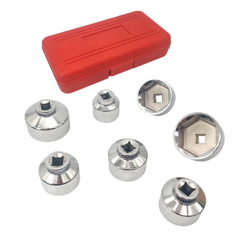 3/8" Paper Cartridge Housing Oil Filter Wrench Tool Kit Set w/Case - Picture 6 of 12