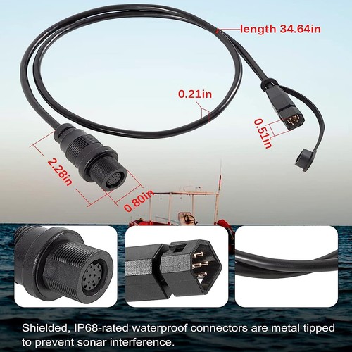 MKR-MDI-2 1852086 Sonar Adapter Cable For Humminbird HELIX 7 G3 or G3N G4 G4N - Picture 3 of 12