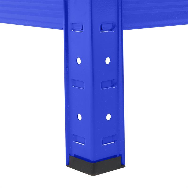 Steckregal Lagerregal Weitspannregal 180x160x60 cm Schwerlastregal verzinkt blau