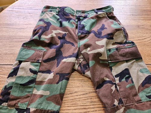 US Army Woodland Camo Cargo Combat Pants Trousers Small Regular - 第 11/24 張圖片