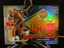 Isiah Thomas 2020-21 Panini Donruss Optic Express Lane Silver Prizm #21  Pistons