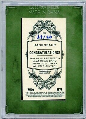HADROSAUR 2020 Topps Allen & Ginter DNA Dinosaur Bone Relic HADROSAUR 2020 Topps Allen & Ginter DNA Dinosaur Bone Relic