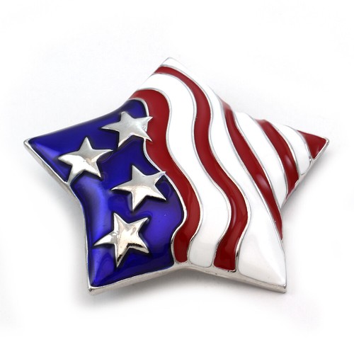 Broche Estrella de la Bandera de EE. UU. Pin Diseñador Disfraz Moda Joyería a2 - Imagen 2 de 4