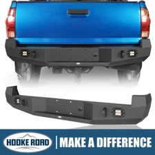 Hooke Road Discovery Steel Rear Step Bumper For 2005-2015 Toyota Tacoma 2 Gen 