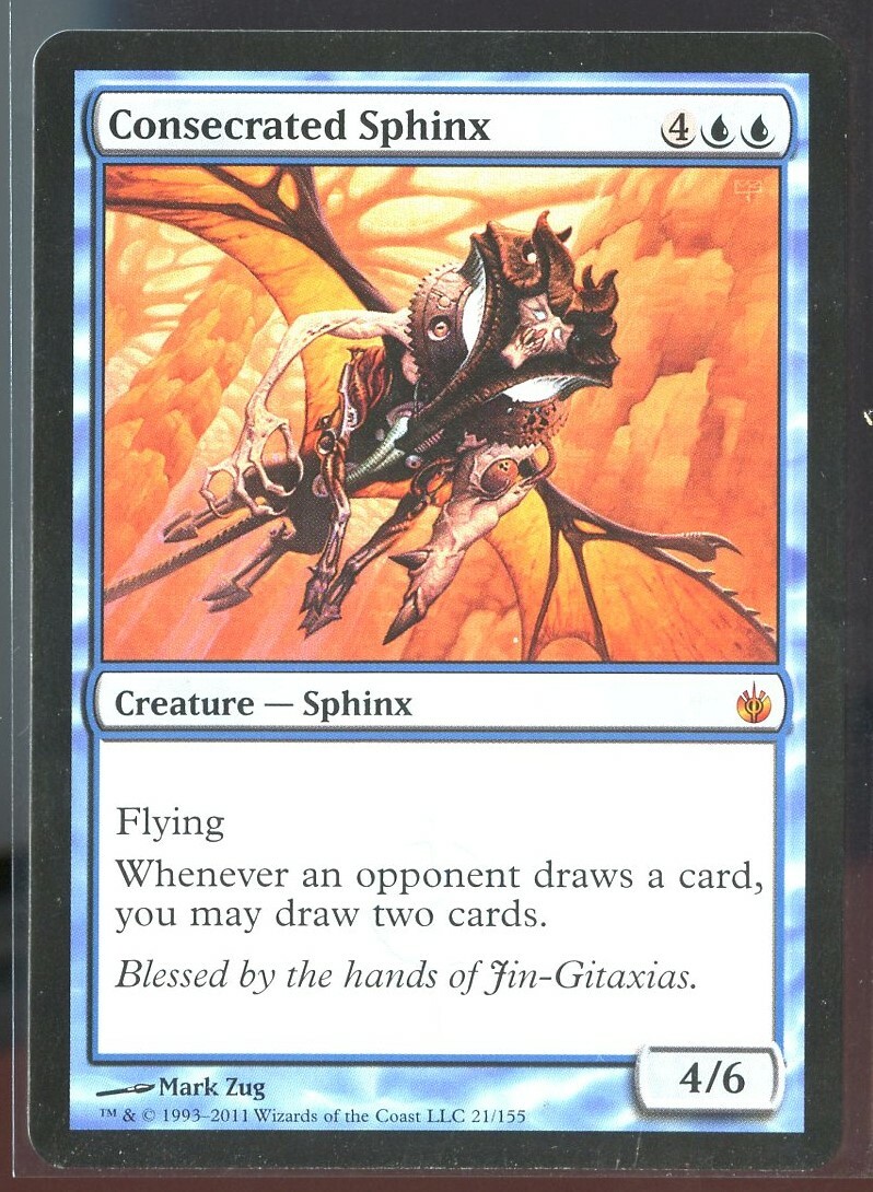 Consecrated Sphinx Mirrodin Besieged Mythic Rare EN NM MTG