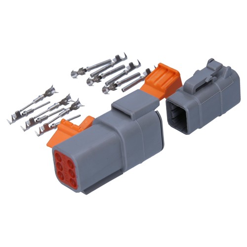 Kalitec KALI-1406 DEUTSCH DTM Steckverbinder Set 6 polig KFZ Stecker Motorrad - Bild 4 von 13