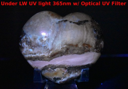 3.4" Brown Black White Opal Heart Polished Gemstone Crystal Mineral - Madagascar - Picture 6 of 6