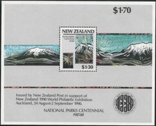 New Zealand 1987 - National Parks Auckland World Stamp Exhibition - MSheet - MNH