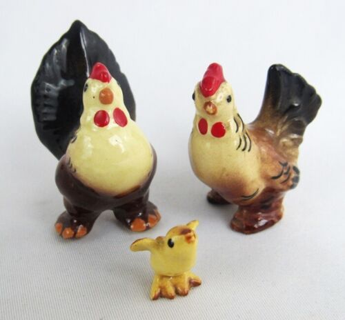 Vintage Hagen Renaker 1950's Miniature Bantie Hen Chicken Style Two Figurine - Picture 7 of 7