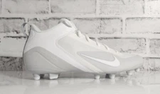 Nike Alpha Huarache 8 Varsity Lacrosse Cleats White CZ6558-110 Men’s Size 8.5