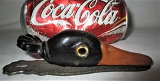 ANTIQUE JUDD USA CAST IRON DESK WALL ART DUCK BILL DESK CLIP PAPERWEIGHT HOLDER