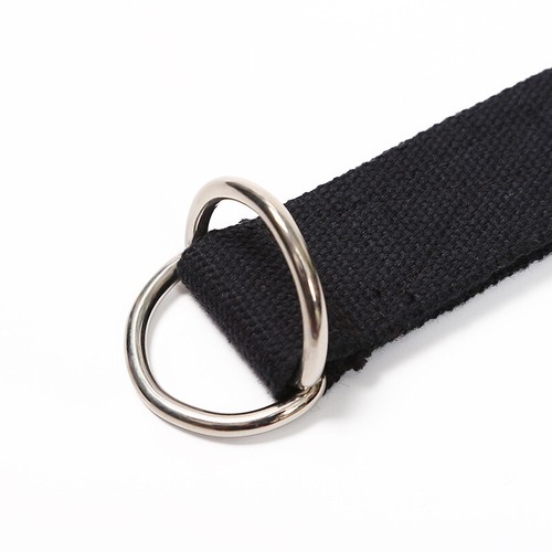 Mens Womens Belt Canvas D Ring Fabric Webbing Waist Belts Waistband Ladies UK - Picture 7 of 8