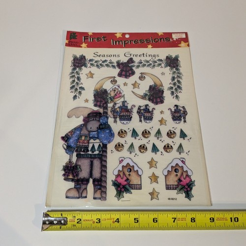 Winter Holiday Christmas Rub On Transfers by Provo Craft, Rustic Country Artwork - Picture 10 of 11