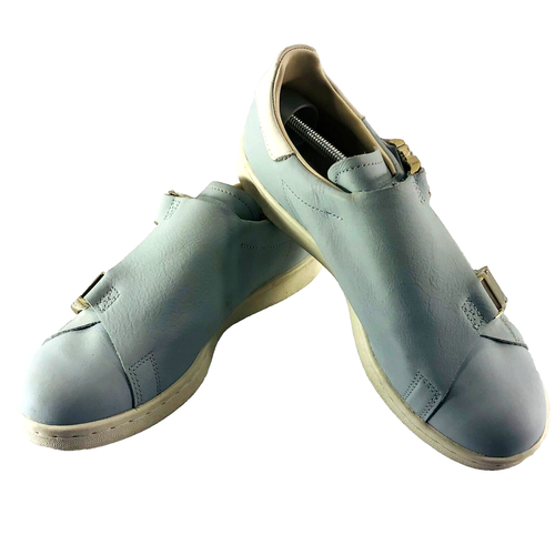 Adidas Zapatos Mujer 7.5 Azul Hielo Stan Smith Hebilla Cierre Cuero Zapatilla EE4890 - Imagen 1 de 14