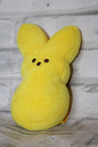 Peeps Bunny Plush 6" Rabbit Easter Yellow Stuffed Animal Easter Toy - Picture 13 of 19