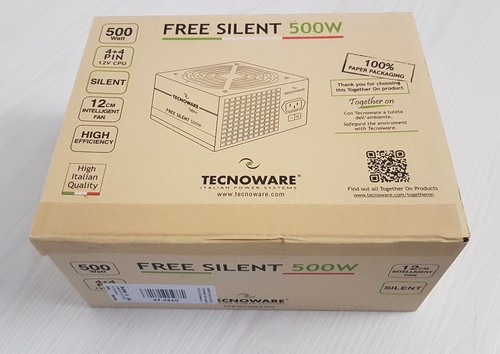 Alimentatore PC ATX Tecnoware FAL506FS12B Free Silent 500W Fan 12cm Together On - Foto 15 di 15