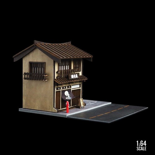 1:64 Diorama Model Japanese Yakitoriya City Street View Backdrop Display Model - Picture 6 of 8