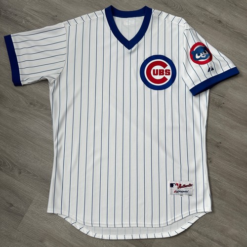 Team Issue Chicago Cubs 1988 TBTC Jersey 48 XL Majestic Throwback Authentic Pro - Picture 1 of 8