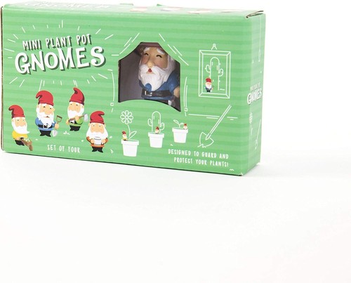 Gift Republic Mini Garden Gnomes for Plant Pots, Multi