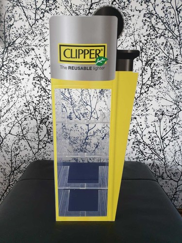 Clipper Lighter Display Stand Perspex Holds 200 Lighters Authentic Stand Only - Picture 3 of 6
