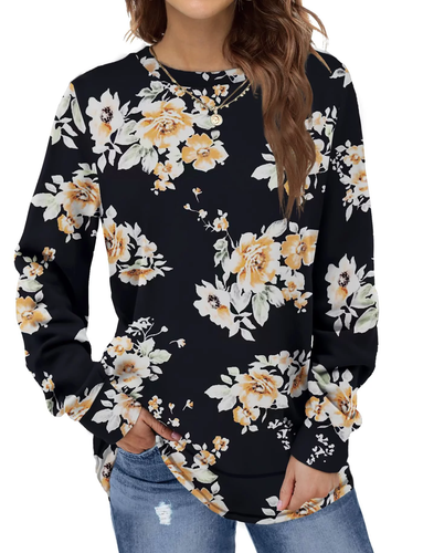 Sweatshirts for Women Crewneck Casual Long Sleeve Shirts Tunic Tops - Picture 10 of 12