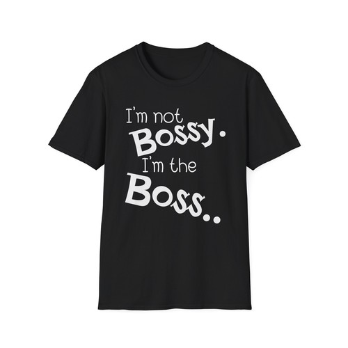 Funny T shirt Graphic Print T shirt Unisex Novelty Tee Soft Style I'm Not Bossy - Picture 12 of 15