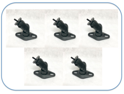 Set Of 5 Wall Mount brackets  For Bose Lifestyle Satellite speaker - Black