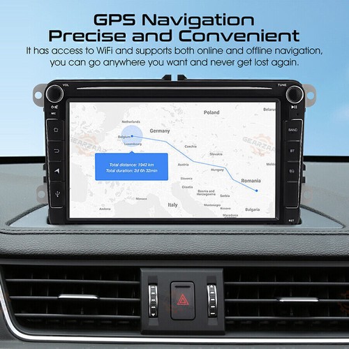 8" Car Android 12 Stereo GPS Navigation For VW GOLF 5 6 PASSAT Touran Caddy T5 - Picture 6 of 20