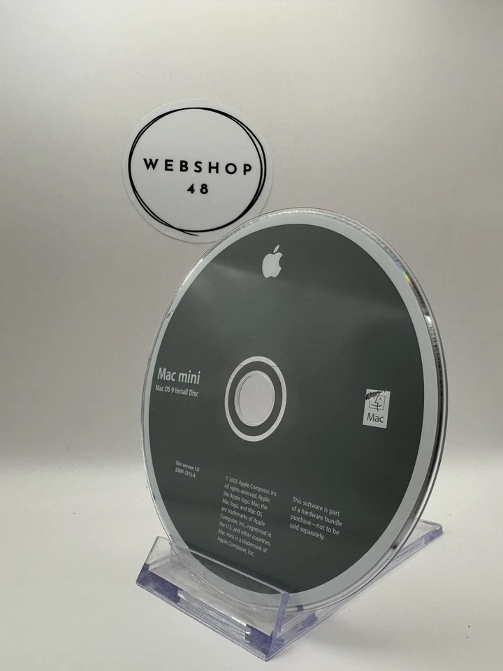 Apple Mac Mini | Mac OS 9 Install CD | Disc Version 1.0 8Z691-5212-A | Gebraucht - Bild 3 von 4