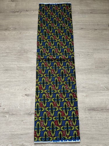 African wax print 100% cotton Ankara 6 yards fabric New Craft/Dress/Skirt New!! - Picture 6 of 6