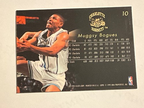 1995-96 Flair Muggsy Bogues #10 Charlotte Hornets - Bild 2 von 2