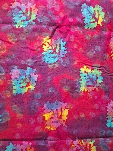 Rosa Batik Krawatte gefärbt Baumwolle Stoff mittleres Gewicht 3,75 Meter, 44 Zoll breit
