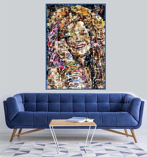 Kunst Collage Poster Janis Joplin Druck aus klassischen Rockmusik Alben 1960-70er - Bild 6 von 12