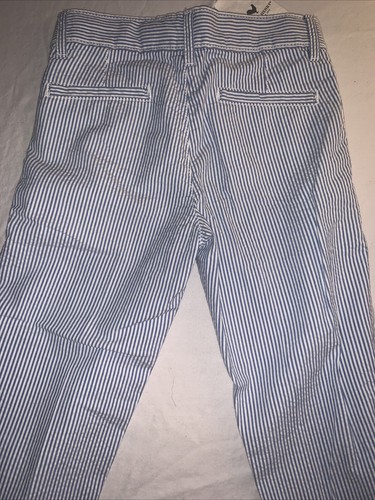 New NWT Hope & Henry Organic Cotton Seersucker Suit Pants Blue White Boys 5 - Picture 5 of 5