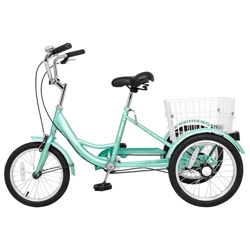 NAIZEA 16 inch Tricycle Trikes for Beginner Riders Single Speed 3 Wheel Bikes - Picture 10 of 20